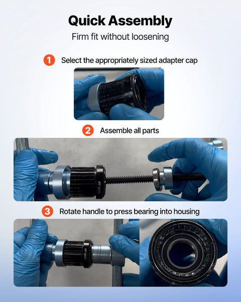 VEVOR 25-piece bicycle bearing press kit with adapters and wrenches for wheel hub bearing installation