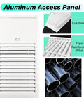 Heavy Duty Aluminum Louvered Vent Access Panel Custom Cut Sizes For Drywall Hatch with louver grille and full welds.