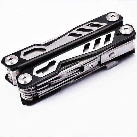 Do It All Folding Multitool Pliers With Safety Lock Stainless Steel EDC Tool showing closed compact design on white background