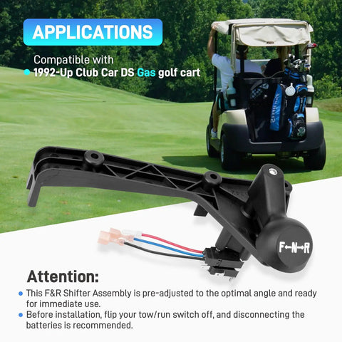 Forward And Reverse Shifter Assembly With Handle For 1992 Up Club Car DS Gas Golf Cart Replacement OEM 1016947 1012987
