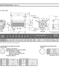 CHUNYE 850W servo motor SGMGV-09ADC61; external dimensions diagram with front and side views and mounting flange.