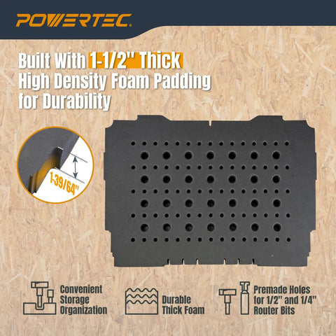 Must-Have Router Bit Storage And Drill Bit Organizer Tray For Festool Systainer SYS 1 And Tanos Systainer 3 M, 103 Bit Capacity