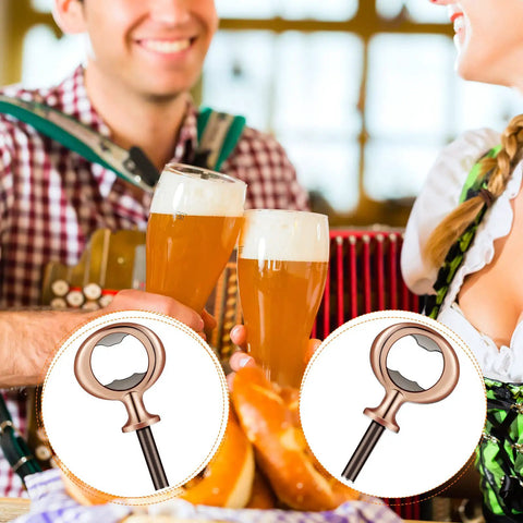 7 Piece Bulk Metal Bottle Opener Inserts And Blanks For Wood Turning DIY Craft Projects Solid Bronze Threaded Beer Hardware Parts with beers.