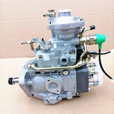 Tough Built Injection Fuel Pump Compatible With Nissan Diesel Qd32t Engine 1047414870 Ve4 11f1800rnp2479 side view with connectors.
