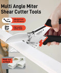 Angle Miter Shears Cutter For Molding And Trim, Adjustable 45 To 135 Degrees With Safety Lock, cutting plastic trim