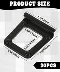 30 Piece Tough As Nails Black Plastic Window Screen Pull Tabs For Universal Spline Channel Repair size guide with dimensions