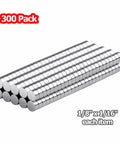 Tiny 3x1.5mm Neodymium Disc Magnets Pack Of 300 For Warhammer And Miniatures stacked in columns