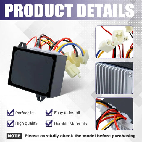 Replacement 24V 4 Wire Electrical Controller For Razor MX350 MX400 V33 Plus Version 33 And Up This High Output Module Delivers Smooth Throttle Response For Electric Scooters Pocket Bikes Dirt Bikes And Mini Rides ROHS Compliant