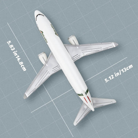 Top view of Miniature Alloy Die Cast Airplane Model For Tabletop Display And Collectible Aviation Decor Realistic Scale Model Plane