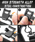 High strength alloy steel construction of Two Point Shotgun Sling With 15 Round 12 Gauge Shell Holder Go To Accessory