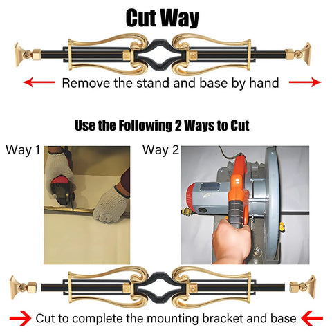 Cutting guide for Built Tough Glass Balustrade Railing Posts and Metal Staircase Balusters with instructions for manual and power tools.