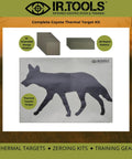 Passive Thermal Target Kit For Zeroing And Training With Heat Responsive Film For Clear, Repeatable Heat References, Coyote Design