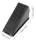 Heavy Duty Spring Door Stopper No Bend Foot Activated Windproof Metal Block For 20 To 60 Mm Door Gaps Matte Black Stainless Steel