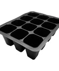 12 Cell Seed Starter Tray Set With Drainage Holes, Plastic Seedling Trays For Veggies, Flowers And Succulents, Easy Transplant, Promotes Healthy Root Growth, Compact And Durable