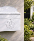 Outdoor Wall Mount Mailbox 11.5 x 5 x 13 Inches White Waterproof Heavy Duty Metal Mailbox for Outside Built to Last Chelsea Style Box