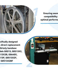 Urethane Bandsaw Tire T23071 Direct Replacement for 17 Inch G0513 Series Bandsaws Pair, installed on a bandsaw wheel.