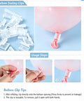Obear 109 Pc Invisible Clear Matte Balloon Arch Kit With Heavy Duty Clamps For Wedding Birthday Decor Backdrop Party Supplies Not Included, clear balloon sealing clips