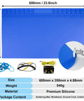 Extra Large Pro Grade Soldering Mat With Wrist Strap 23.6 By 13.8 Inches Heat Resistant 932 F Silicone Workbench Pad