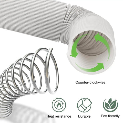 Portable Air Conditioner Vent Hose 47 Inch Long 5.9 Inch Diameter Exhaust Tube For Most Portable AC Units Anti Clockwise Connection