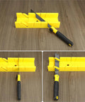 Miter Box And Saw Kit With 12 Inch Japanese Saw Fine And Coarse Cutters Handle And Screw For Accurate Cuts