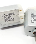 2 Pack 10mm Flat Shaft Central Door Lock Actuator Motor FC-280PC-22125 with D Spindle for vehicle lock repair