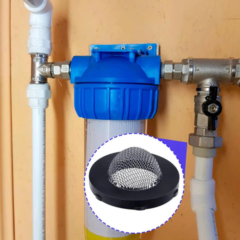 Close-up of 20 Pack Stainless Steel Hose Filter Washers with Screen Inlet Strainer for 3/4 Inch Garden Hose Connector and 5/8 Inch Washing Machine