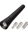 Short Rubber Car Roof Antenna Mast, 2.5 Inch Universal FM AM Stereo Antenna For Roof Mounted Radios, black antenna with screws