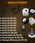 Premium Drive Belt Tensioner Idler Pulley Kit That Slaps Right Into Audi A7 A6 S4 Q5 Q7 And Porsche Cayenne Panamera For Serious Street Performance And Smooth Daily Drives. vehicle fitment chart