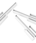 Interlocking ABS clips for Clip And Cube 5-Piece Organizer System In White For Flexible Storage And Quick Configs