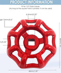 Round Wheel Valve Handle Replacement For One Half Inch Gate Valves Built Tough Iron Rust Resistant Handle With 46 Millimeter Outer Diameter
