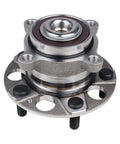 Front view of Rear Wheel Bearing And Hub Assembly For Honda Accord 2008 2009 2010 2011 2012 And Acura TSX 2009 2010 2011 2012 2013 2014 With ABS Five Lug Direct Fit Premium Replacement.