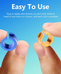 Easy to use Lightweight Aluminum Alloy Bird Leg Rings With Mixed Colors 50 Pack For Tagging Pigeons Parrots Doves And Hibiscus Birds
