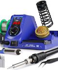 Ready To Roll Soldering Station Kit With 130W Max Power And 926LED V3, Includes Solder Wire, Five Tips, Tweezers, and More