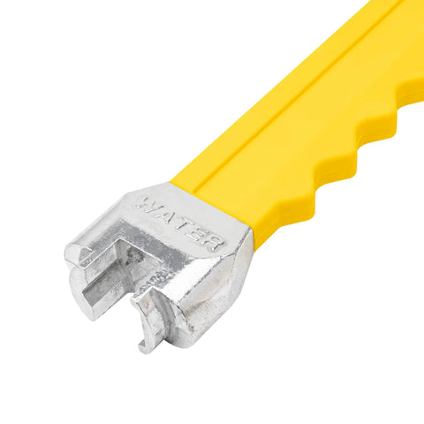Emergency Water And Gas Valve Shut Off Tool With Corrosion Resistant Cast Aluminum Construction and High Visibility Yellow Handle