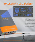 High Capacity 100 Amp MPPT Solar Charge Controller With LCD Display Auto 12 24 48V Supports Up To 12 Regulators In Parallel