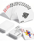 2 Sets Sublimation Blank Poker Cards 2.55 By 3.54 Inches White Deck Kit For Heat Transfer Printing DIY Printable Playing Cards display
