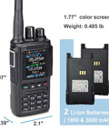 Dual Band DMR Handheld Radio AT-D168UV VHF/UHF Digital Transceiver with two batteries and color screen