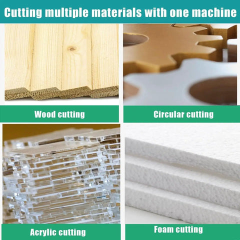 Pro Level Benchtop Bandsaw Pumping 800 Watts For Quick 70 mm Resaw Cuts Through Dense Wood Acrylic And Foam with wood, acrylic, foam, and circular cutting.