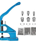 Three Die Hand Press Grommet Machine With Size 0 2 4 Dies And 1500 Grommets Kit For Banners Shoes And DIY Projects Heavy Duty