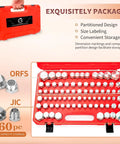 Heavy Duty Pro Grade Hydraulic Cap And Plug Kit With JIC And ORFS Fittings in red blow-molded box, 160-piece set displayed