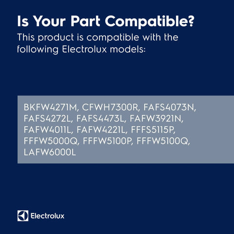 Electrolux model compatibility list for Coin Trap Tub To Pump Hose Replacement 134639920 Black For Washing Machines