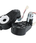 Turbocharged Two Pack Kids Ride On Car Gearbox 550 12V Motor 12000RPM High Speed Drive Engine upgrade visible in black casing