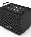 15W Portable Guitar Amp With 9 Preamp Models, Looper, Drum Machine, black compact design ideal for small gigs