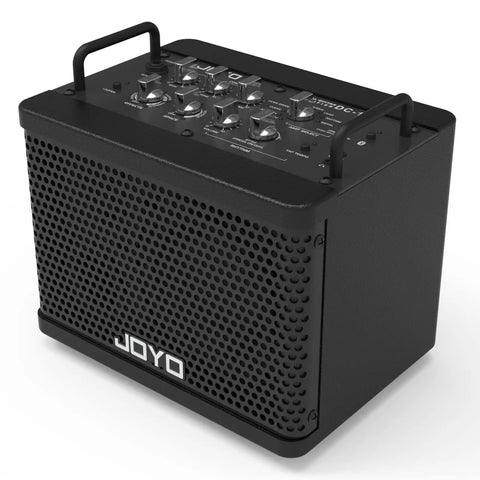 15W Portable Guitar Amp With 9 Preamp Models, Looper, Drum Machine, black compact design ideal for small gigs