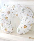 Mom Approved Ultra Soft Nursing Pillow Cover For Breastfeeding Pillows, stretchy removable slipcover, hot air balloon print