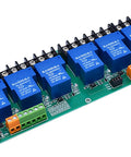 Eight Channel Transmit Component Board For 5V DC Load Control And Smart Home Networking, Plug And Play Setup, No Brainer Easy Install, Built To Last, High Performance Automation Hub Pro blue relay PCB with screw terminals