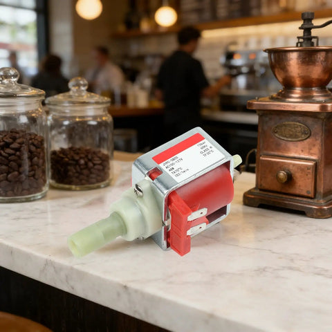 Dope Espresso Machine Solenoid Valve Water Transfer Unit For 110V Coffee Makers, 700 CC Per Min Flow, Hot Water Dispenser Accessory, Durable Metal Housing, Heat Ready Design, Fits Most Home Espresso Systems, metal espresso valve