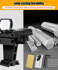 Red Dot Finderscope for Telescope Deluxe Viewfinder with Dovetail Bracket shown with metal components and tools included