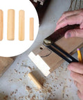 Round Fluted Wooden Dowel Pins Kit Featuring Hardwood Beveled Dowel Rods in use for DIY woodworking project, 500 piece set.