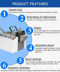 Product features of Automatic Microcomputer Heat Shrink Tube Cutter Machine Offering 0.1 Mm Precision Pipe Cutting.